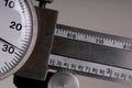 Dial Caliper micrometer Royalty Free Stock Photo