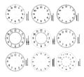 Dial and clock hands set