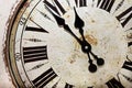 Dial of old antiquarian watch Royalty Free Stock Photo