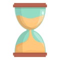 Dial sand clock icon cartoon vector. Waiting game Royalty Free Stock Photo