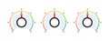 Dial scale. Satisfaction indicator. Performance measurement client satisfaction. Vector illustration