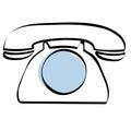 Dial telephone icon vector Royalty Free Stock Photo