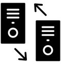 Dialed and received calls Isolated Vector Icon which can easily modify or edit