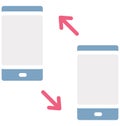 Dialed and received calls Isolated Vector Icon which can easily modify or edit Dialed and received calls Isolated Vector Icon whi