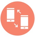 Dialed and received calls Isolated Vector Icon which can easily modify or edit Dialed and received calls Isolated Vector Icon whi