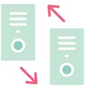 Dialed and received calls Isolated Vector Icon which can easily modify or edit