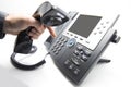 Dialing IP telephone keypad Royalty Free Stock Photo