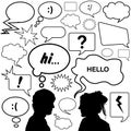 Dialog bubbles vector