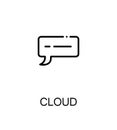 Dialog cloud icon Royalty Free Stock Photo