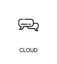 Dialog cloud icon Royalty Free Stock Photo