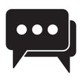 Dialog icon, speech bubble icon, chat icon, sms symblol, comments icon Royalty Free Stock Photo