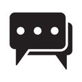 Dialog icon, speech bubble icon, chat icon, sms symblol, comments icon Royalty Free Stock Photo