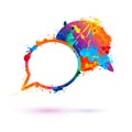 Dialog icon. Splash paint