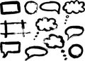 Hand drawn dialog icons set Royalty Free Stock Photo