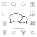 dialogue bubble icon. Detailed set of simple icons. Premium graphic design. One of the collection icons for websites, web design, Royalty Free Stock Photo