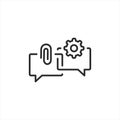 Dialogue and Problem Solving Icon Royalty Free Stock Photo