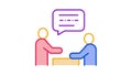 dialogue of two people Icon Animation