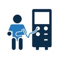 Dialysis, disease, hemodialysis icon