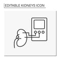 Dialysis line icon Royalty Free Stock Photo