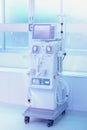 Dialysis machine,Hemodialysis machines with tubing and installations Royalty Free Stock Photo
