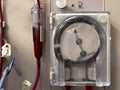 Dialysis Machine with Tubing and Dialyzer Royalty Free Stock Photo