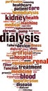 Dialysis word cloud Royalty Free Stock Photo