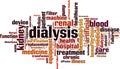 Dialysis word cloud Royalty Free Stock Photo