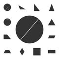 diameter of a circle icon. Detailed set of geometric figure. Premium graphic design. One of the collection icons for websites, web