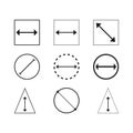 Diameter set icons