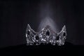 Diamon Silver Crown for Miss Pageant Beauty Contest, Crystal Tia