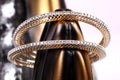 Diamond bangles Royalty Free Stock Photo