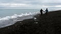 Diamond beach by Jokulsarlon glacier lagoon, Iceland