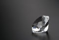 Diamond on black background copyspace Royalty Free Stock Photo