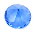 Diamond blue brilliant crystal Royalty Free Stock Photo