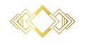 Diamond border art deco element Royalty Free Stock Photo