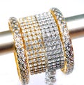 Diamond bracelets and bangles Royalty Free Stock Photo