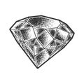 diamond brilliant sketch vector illustration