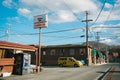 Diamond Cab sign and NYC taxi, Marion, Virginia Royalty Free Stock Photo