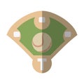 Diamond camp baseball icon Royalty Free Stock Photo