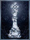 Diamond chess King card