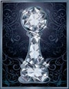 Diamond chess pawn card