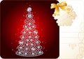 Diamond Christmas Tree / Holiday background