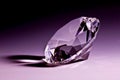 Diamond close-up in violet Royalty Free Stock Photo
