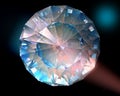 Diamond in colorful lights Royalty Free Stock Photo