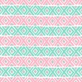 Diamond and a cross vector seamless pattern. Royalty Free Stock Photo