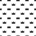 Diamond crown pattern vector seamless