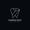 Diamond Dental Logo Vector Icon