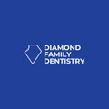 Diamond dentist logo design template Royalty Free Stock Photo