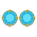 Diamond Earrings simple illustration