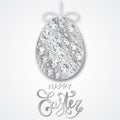 Diamond Easter egg decoration. Royalty Free Stock Photo